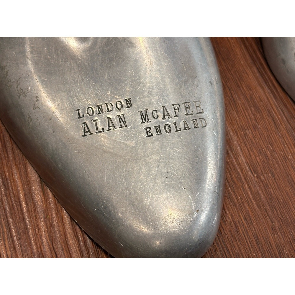 Vintage London Alan McAfee Aluminum Shoe Trees Inserts Made In England 7 X 8 M - Picture 6 of 16